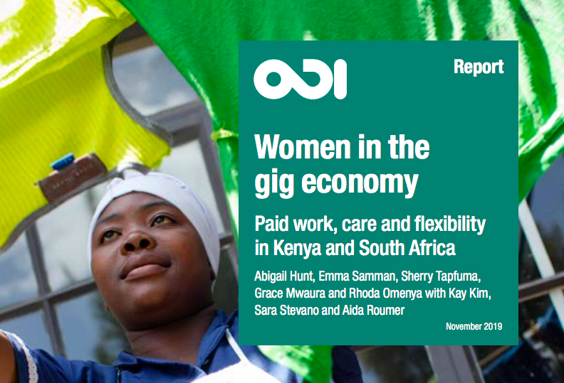 Women in the gig economy: Paid work, care and flexibility in Kenya and South Africa