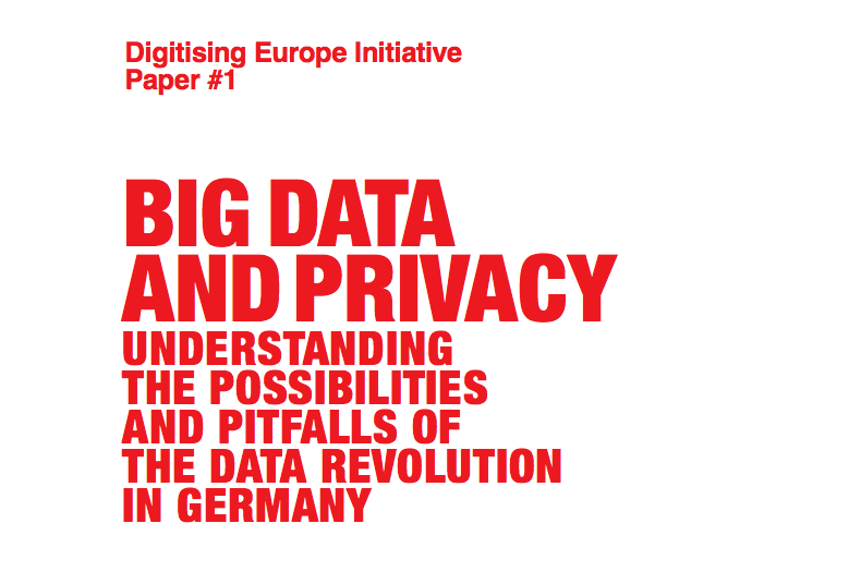 Event Paper – “Big Data and Privacy: Understanding the Possibilities and Pitfalls of the Data Revolution in Germany