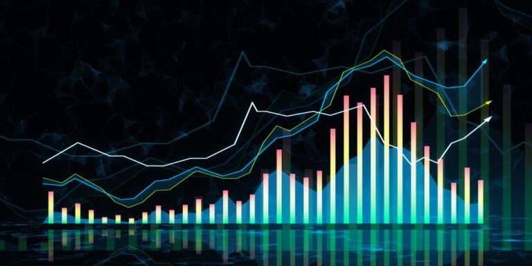 Abstract,Growing,Forex,Chart,On,Dark,Backdrop